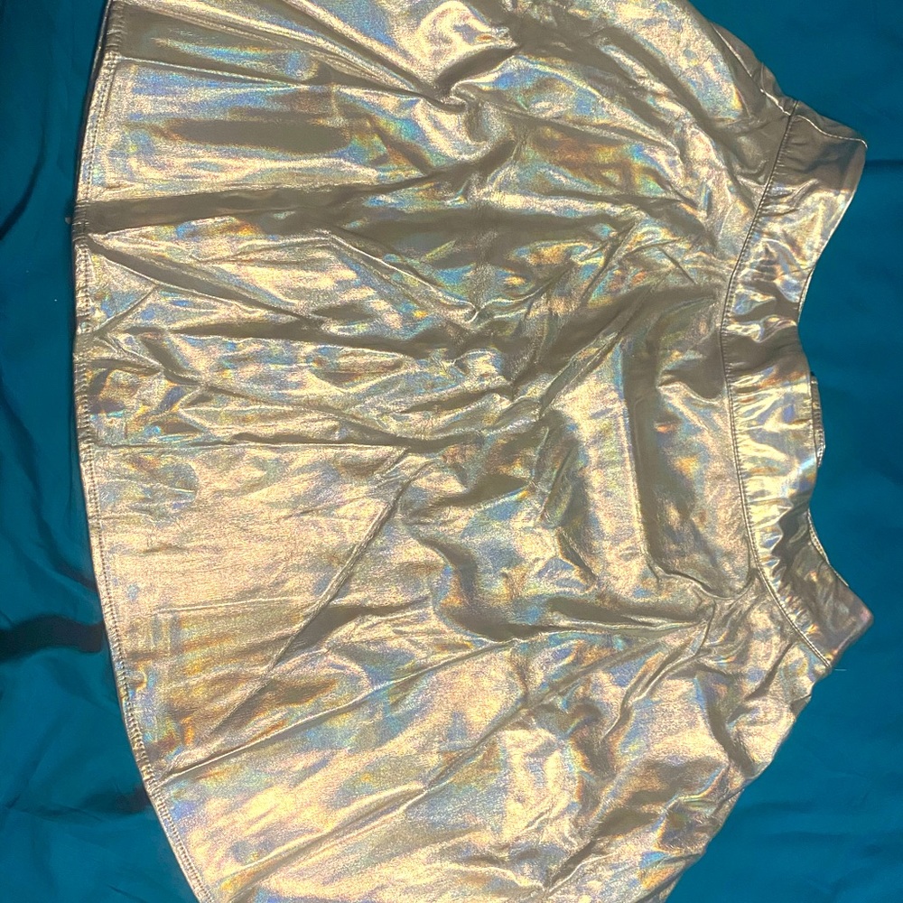 Blackheart Holographic Skater Skirt